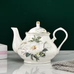 「蔷薇瓷壶 · Rosebridge」 — 900ml European Ceramic Teapot (English Afternoon Tea Style · Heat-Resistant Porcelain · High-Capacity Coffee & Tea Kettle) - Image 6