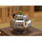 Silver pot 999 sterling silver handmade tea set Japanese retro teapot kettle home tea ceremony Kungfu tea set 120ml - Image 2