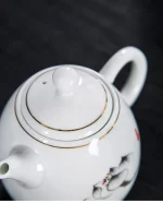 High quality white porcelain teapot Exquisite Enamel Color Teapot With Tea Strainer handmade ceramics Teaware Tea set - Image 6