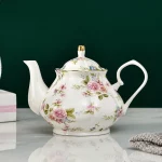 「蔷薇瓷壶 · Rosebridge」 — 900ml European Ceramic Teapot (English Afternoon Tea Style · Heat-Resistant Porcelain · High-Capacity Coffee & Tea Kettle) - Image 5