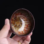 Portable ceramic teapot gaiwan with 2 cups a tea sets,Chinese portable travel tea set drinkware,Beautiful and easy teapot kettle - Image 5