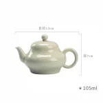 「静影壶 · Still Current」 — 200ml Handmade 999 Sterling Silver Teapot (Japanese Retro Style · Minimalist Gongfu Kettle · Home Tea Ceremony) - Image 6