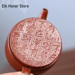 「德钟壶 · Emberline Mini」 — 125ml / 180ml Handmade Yixing Purple Clay Teapot (Raw Ore Downslope Mud · Compact De Zhong Form) - Image 5