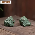 Yixing Purple Clay Toad Tea Pet Ancient Lucky Model Tea Figurine Play Toys Tea Statue Ornaments Supplies Workmanship Collection - Image 4
