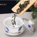 Jingdezhen Ceramic Gaiwan Teacup handmade Tea Tureen Boutique tea bowl Chinese Porcelain Teaware Accessories Drinkware - Image 5