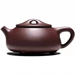 「石瓢古韵 · Changtao Edition」 — 270ml Handmade Yixing Purple Clay Teapot | Jingzhou Stone Gourd Form by Li Xiaolu · Old Purple Clay · Gongfu Brewing Pot - Image 2
