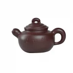「和饮壶 · Harmony」 — 300ml Master Handmade Yixing Purple Clay Teapot (Raw Ore Zhu Ni · Classic Form · Calligraphy Engraving)