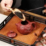 「藏龙壶 · Hidden Dragon Flame」 — 220cc Handmade Yixing Purple Clay Teapot (Dragon Relief · Original Mine Dahongpao Clay · Gongfu Brewing Pot) - Image 3