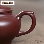 「朱影壶 · Ombre Ancienne」 — 190ml Handmade Yixing Purple Clay Teapot | Raw Ore Zhu Mud · Classic Gongfu Kettle with Strainer · Zisha Tea Set Ornament - Image 6