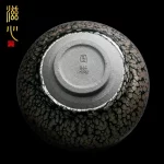 High-End Guocong Jianyang Jianzhan Tea Cup Handmade Oil Drops Temmoku Large Size Ceramic Kung Fu - Image 3