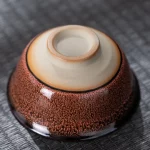 Jian Zhan Kiln-Transformed Leaf Tea Cup Kiln-Transformed Master Cup Japanese Style Ceramic Household Tea Set Douli Cup Large Tas - Image 4