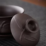 Tea Set Clay Teapot Covered Bowl Teacup Large Covered Bowl Household Tea Bowl Tea Brewing Accessories - Image 2