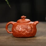 「岩香壶 · Rock Aroma」 — 210ml Master Handmade Yixing Teapot (Zisha Purple Clay · Dahongpao Filter Pot · Folk Artisan Work) - Image 2