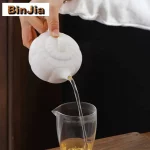 Dehua Sheep Fat Jade White Porcelain Teapot Boutique Biscuit Unglazed Ware Pot Tea Soaking Ball Kettle Ceremony Collection Gift - Image 5