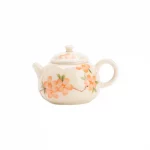 「浮影泡壶 · Painted Whisper」 — 130ml Pure Hand-Painted Ceramic Teapot (Bubble Form · Ball Hole Filter · Light Luxury Retro Style · Gongfu Brewing & Gift Use) - Image 6