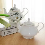 「玫瓷英壶 · Rosecourt」 — 400ml Bone China Teapot (45% Bone Ash · English Afternoon Tea Style · High-Grade Porcelain · Wedding & Gift-Ready) - Image 6