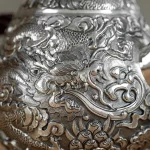 「龙蛋壶 · Dragon Egg」 — 350ml Hand-Carved 999 Pure Silver Teapot (Double Dragon Relief · Boiling & Brewing · Large Capacity) - Image 4