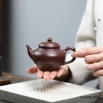 「素影壶 · Belle de Terre」 — 170ml Handmade Yixing Purple Clay Teapot | Raw Ore Zisha · Classic Household Form · BRTRINBSY TEA Edition