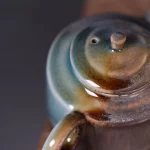 「焰青壶 · Emberveil」 — Japanese-Style Single Teapot (Firewood-Fired · Soda Glaze · Kiln-Changed Ceramic · Gongfu Brewing Vessel) - Image 3