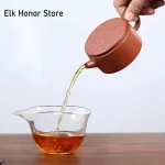 「德钟壶 · Emberline Mini」 — 125ml / 180ml Handmade Yixing Purple Clay Teapot (Raw Ore Downslope Mud · Compact De Zhong Form) - Image 6