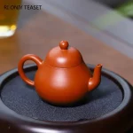 「名家梨壶 · Masterseed」 — 85ml Handmade Yixing Purple Clay Teapot (Raw Ore Zisha · Pear-Shaped Form · Famous Artist Work) - Image 2