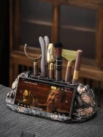 Tea Ceremony Six Gentlemen Set Kung Fu Teaware Supplies Complete Tea Holder Tea Knife Multifunction Teaware Tools Accessories - Image 2