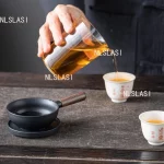 Sandalwood Handle Tea Strainer Black and White Tea Filter Ceramic Filter Tea Ceremony Accessories Teaset Supplies - Image 4