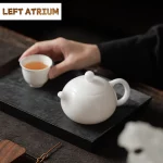 High-end Ice Jade Porcelain Teapot Luxury Tea Infuser Pot Household Tea Brewing Kettle with Ball Hole Tableware Supplies Craft - Image 4