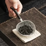 Purple Bamboo Handle Net Bag Tin Tea Strainer Fair Cup Filter Home Heat Insulation Anti-scald Tea Filter Net Teaware Accessories - Image 5