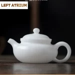 High-end Ice Jade Porcelain Teapot Luxury Tea Infuser Pot Household Tea Brewing Kettle with Ball Hole Tableware Supplies Craft - Image 6