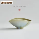 Creative Crescent Coarse Pottery Tea Scoop Antique Tea Infuser Spoons Shovel Chahe Household Awakening Tea Ladle for Tea Craft