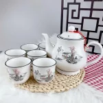 「耐火瓷壶 · Hearthflow」 — 1.2L High-Temperature Resistant Ceramic Teapot (Explosion-Proof Body · Built-in Filter · Hot & Cold Water Safe · Large Capacity for Home & Party Use) - Image 4