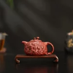 Yixing Purple Clay Pot Handmade Raw Ore Dahongpao Ganoderma Lucidum for Spring Pot Household Teapot Gift Tool Kungfu Tea Set