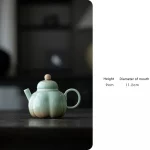 「青瓷南瓜壶 · Gourdshade」 — 130ml Pumpkin-Shaped Celadon Teapot (Vintage Chinese Style · Handmade Ceramic · Gongfu Brewing Vessel for Tie Guan Yin & Jasmine) - Image 6