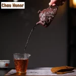 「藏龙供春壶 · Hidden Dragon Gong Chun」 — 340ml Handmade Yixing Teapot (Creative Gong Chun Form · Raw Ore Purple Clay · Sculptural Zisha Teaware) - Image 6