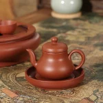 「潮州思亭壶 · Si Ting Revival」 — 1.0L Handmade Chaozhou Zhu Ni Teapot (Hand-Pulled · Three-Cup Capacity · Ancient Charm)