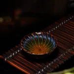 Tianmu Glazed Texture Architectural Teaware Teacup Master Cup Single Ceramic Small Teabowl Tasting - Image 5