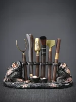 Tea Ceremony Six Gentlemen Set Kung Fu Teaware Supplies Complete Tea Holder Tea Knife Multifunction Teaware Tools Accessories - Image 5