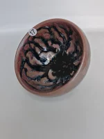 Jianzhan Tenmokus Tea Cup 150ml/5.07oz Tree Pattern Ceramic Teacup Natural Fired in Kiln China Song Dynasty Crafts