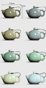 Tea Set Crackle Glaze Kiln Longquan Celadon Ceramic Chinese Teapot Porcelain Yixing Clay Antique Pot Kettle - Image 4