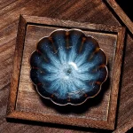 Tianmu Glazed Texture Architectural Teaware Teacup Master Cup Single Ceramic Small Teabowl Tasting - Image 3