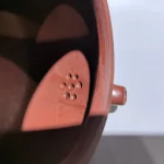 「神兽送子 · Divine Blessing Vessel」 — 400cc Engraved Yixing Purple Clay Teapot | “Divine Beasts Send Children” Motif · Old Zisha Pottery · SIYAO Studio · Town House Ornament - Image 5