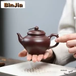 「朱影壶 · Ombre Ancienne」 — 190ml Handmade Yixing Purple Clay Teapot | Raw Ore Zhu Mud · Classic Gongfu Kettle with Strainer · Zisha Tea Set Ornament - Image 3