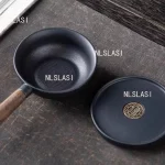 Sandalwood Handle Tea Strainer Black and White Tea Filter Ceramic Filter Tea Ceremony Accessories Teaset Supplies - Image 2