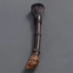 Vintage Carbonized Bamboo Root Teapot Pen Long Handle Easy To Clean Teaware Cleaning Brush Chinese Style Portable Teapot Brush - Image 3