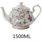 「玫瓷英壶 · Rosecourt」 — 400ml Bone China Teapot (45% Bone Ash · English Afternoon Tea Style · High-Grade Porcelain · Wedding & Gift-Ready) - Image 3