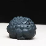 Chinese Yixing Purple Clay Tea Pet Lucky Golden Toad Tea Figurine Ornaments Tea Ceremony Decoration Handmade Sculpture Crafts - Image 4