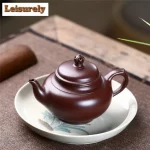 「紫辰壶 · Terre Majestueuse」 — 320ml Handmade Yixing Purple Clay Teapot | Raw Ore Zhu Mud · Classic Gongfu Kettle with Infuser · Zisha Tea Set Craft Edition - Image 4