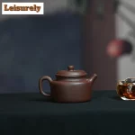 「德钟壶 · Azure Éternelle」 — 180ml Vintage Handmade Yixing Purple Clay Teapot | Raw Ore Azure Mud · Classic De Zhong Form · Zisha Gongfu Tea Brewing Kettle · Artisan Collectible - Image 2