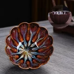 Large Kiln-changed Placer Gold Master Cup Personal Special Teacup Jianzhan Tea Tasting Kung Fu Tea Set Tea Cup Tianmu Cup - Image 3